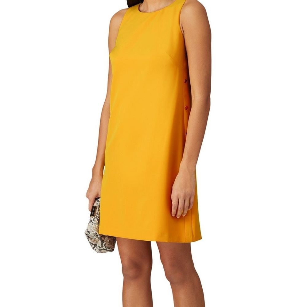 Ralph Lauren Yellow Shift Sleeveless Dress